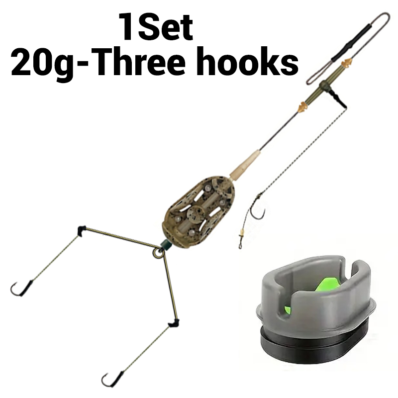 Fishing Equipment For Trout - 3 Hook Pre-tied Carp Hair Rigs