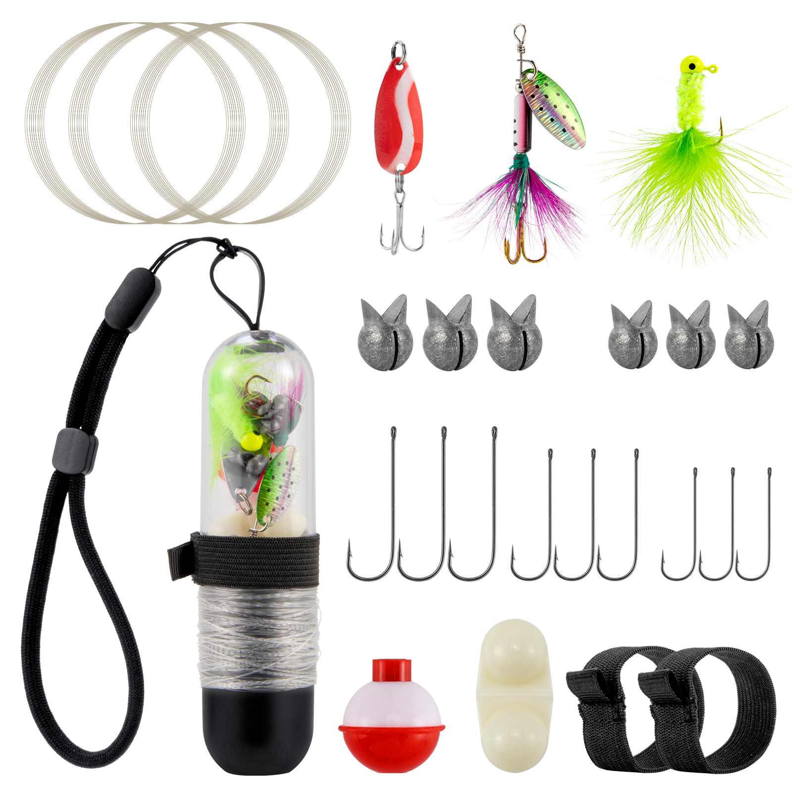 25pcs Survival Fishing Kit Poc - Fishing Equipment For Trout 评论和价格