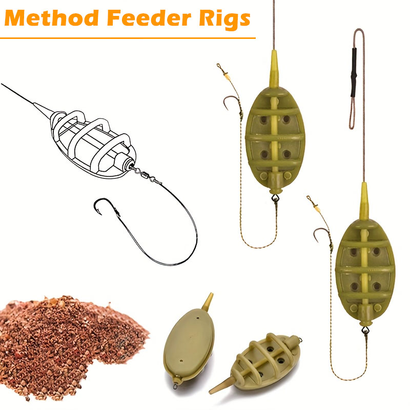 Inline Method Feeder Rigs Kit  - Fishing Equipment For Trout 评论和价格