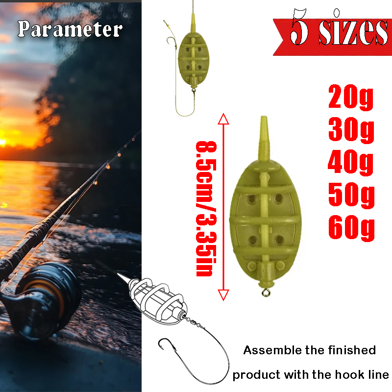 Inline Method Feeder Rigs Kit  - Fishing Equipment For Trout 评论和价格