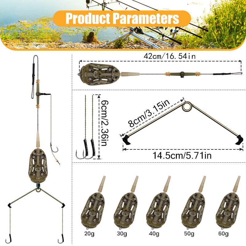 3 Hook Pre-tied Carp Hair Rigs - Fishing Equipment For Trout 评论和价格