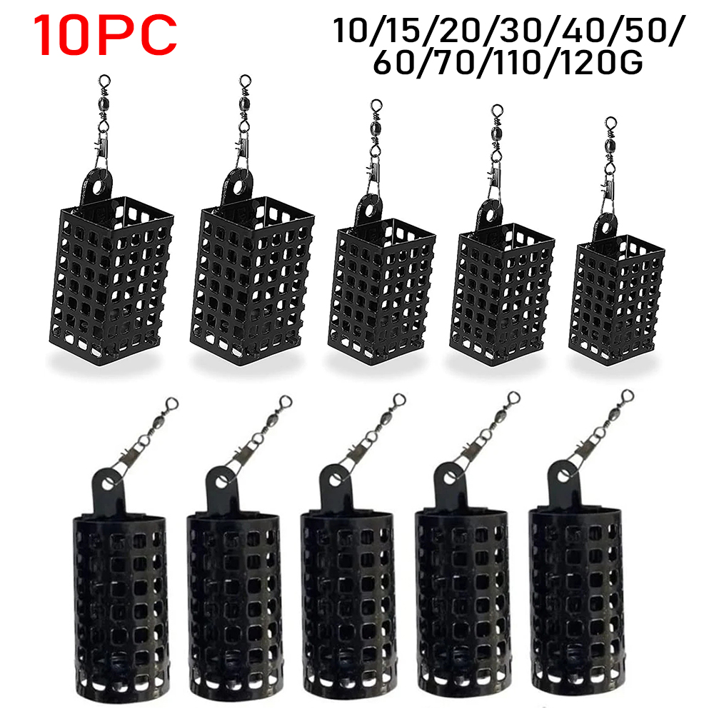10PCS Fishing Tackle Feeder Ca - Fishing Equipment For Trout 评论和价格