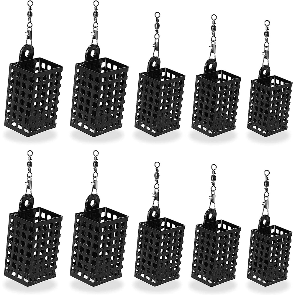 10PCS Fishing Tackle Feeder Ca - Fishing Equipment For Trout 评论和价格