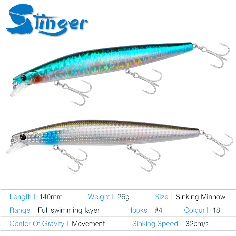 TSURINOYA Stinger 140S Fishing - Fishing Equipment For Trout 评论和价格