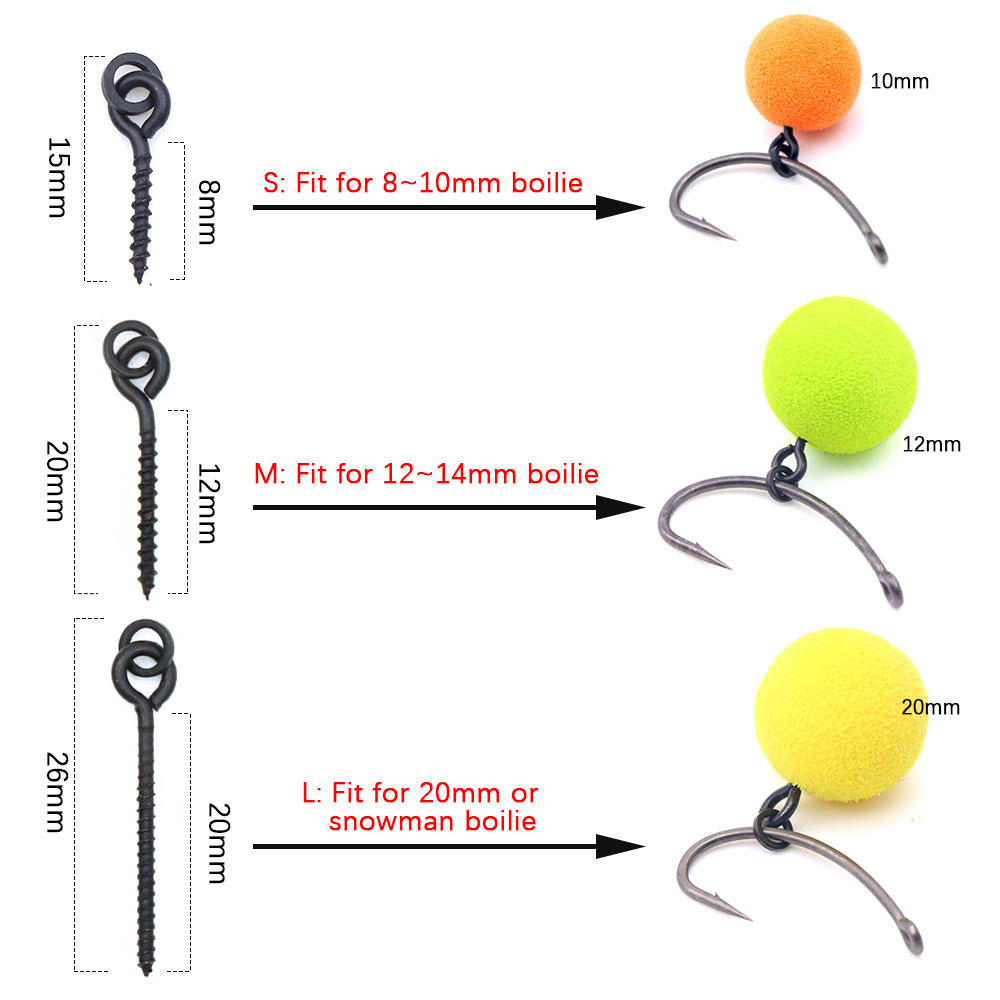20pcs Carp Fishing Boilie Clip - Fishing Equipment For Trout 评论和价格